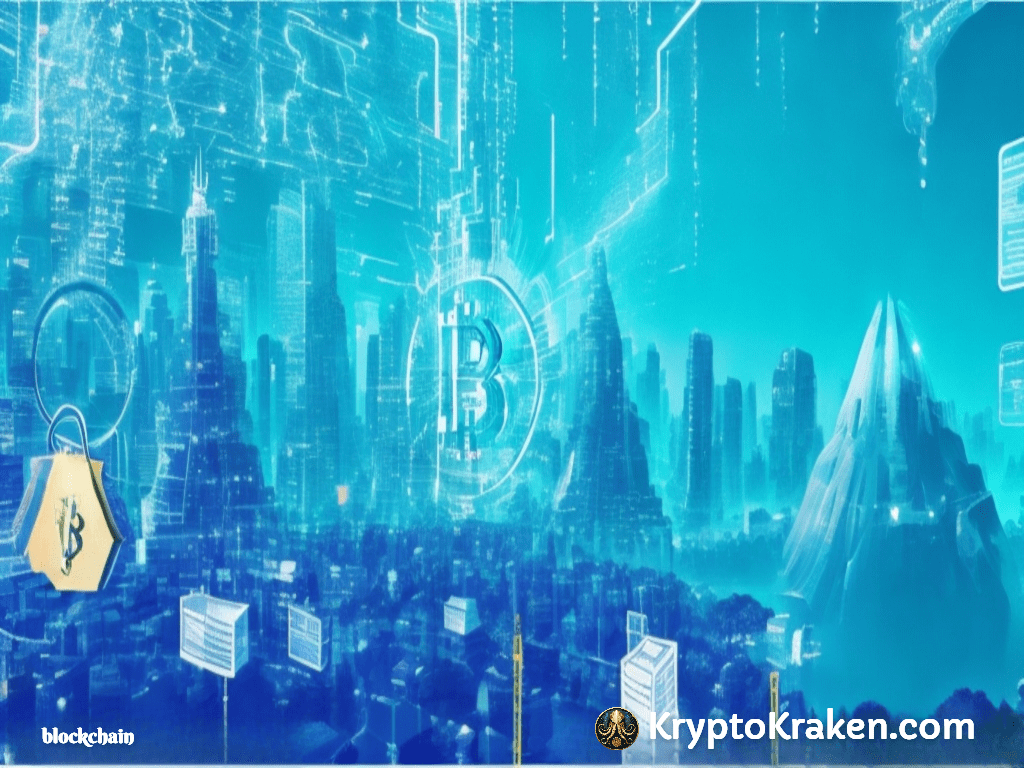 bluish cityscape represents Empower Your Career A Guide to Blockchain Certification