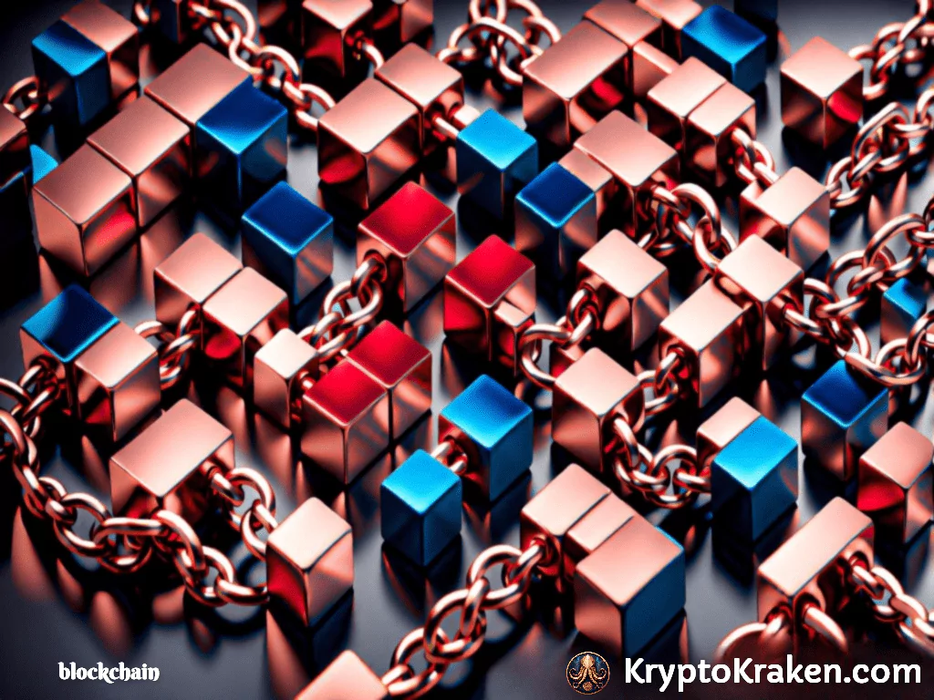 colorful blocks in a chain represents Discovering the Benefits of Blockchain Technology