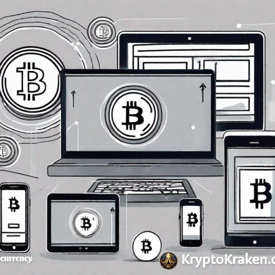 computer screens, bitcoin symbols represent How do I Choose a Cryptocurrency Exchange